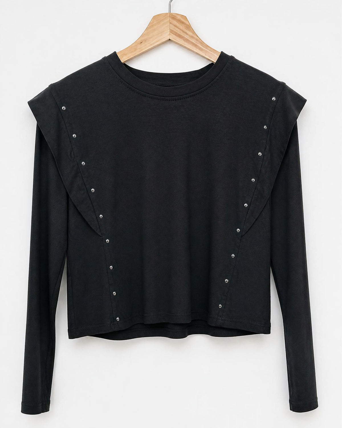 Camiseta tachas manga larga
