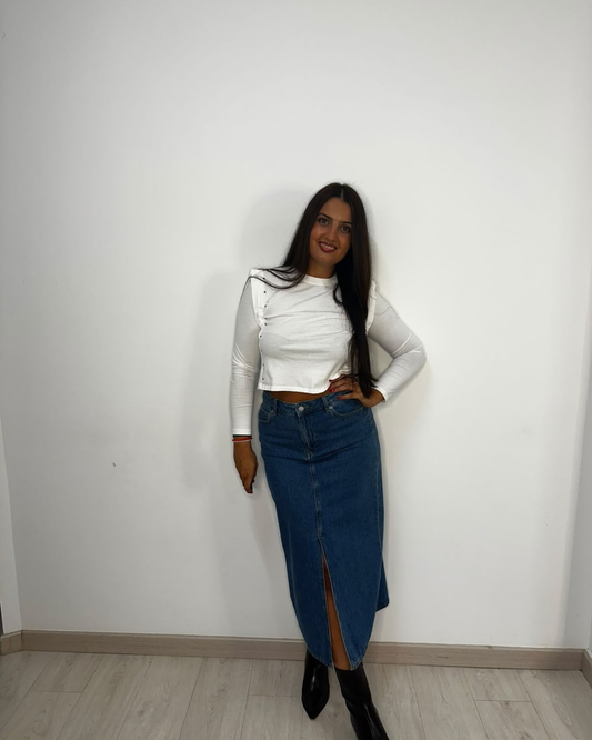 Falda denim JJXX midi