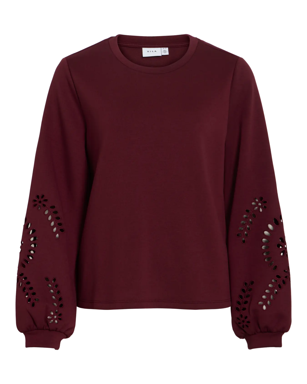 Sudadera Vila burdeos con bordado