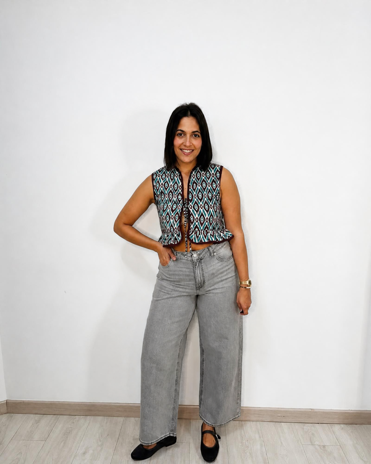 Jeans JJXX wide gris