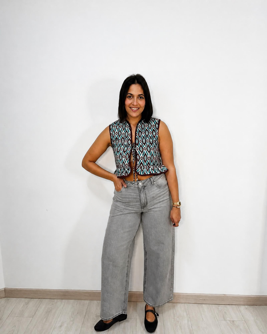 Jeans JJXX wide gris